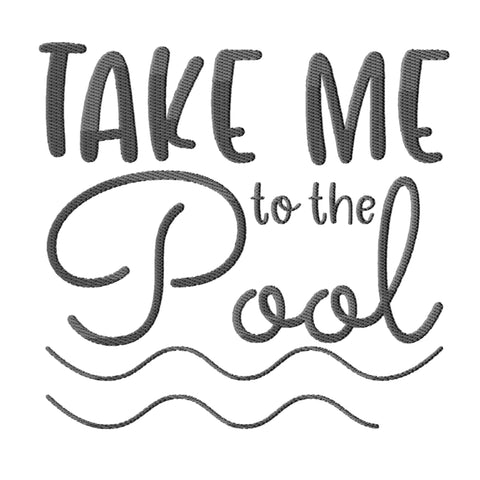 Pool Embroidery Designs Bundle - 6 Designs, Pool Quotes Embroidery Patterns, Pool PES Files, Swimming Pool Embroidery Files Embroidery/Applique DESIGNS HappyDesignStudio 