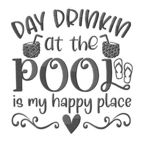Pool Embroidery Designs Bundle - 6 Designs, Pool Quotes Embroidery Patterns, Pool PES Files, Swimming Pool Embroidery Files Embroidery/Applique DESIGNS HappyDesignStudio 