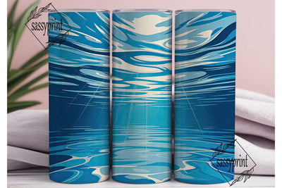 Pool Water 20oz Tumbler Wrap Sublimation sassyprint 