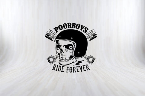 Poor boys Ride Forever Funny Motorbiker SVG PNG Craft Cut File SVG SVG Print File 