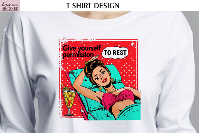 Pop Art Design. Positive Quotes T Shirt Sublimation Kseniia designer 