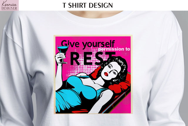 Pop Art Design. Positive Quotes T Shirt Sublimation Kseniia designer 