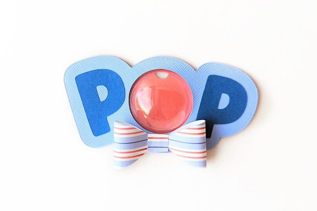 Pop with 3D Bow Tie Candy Dome Holder SVG 3D Paper Risa Rocks It 
