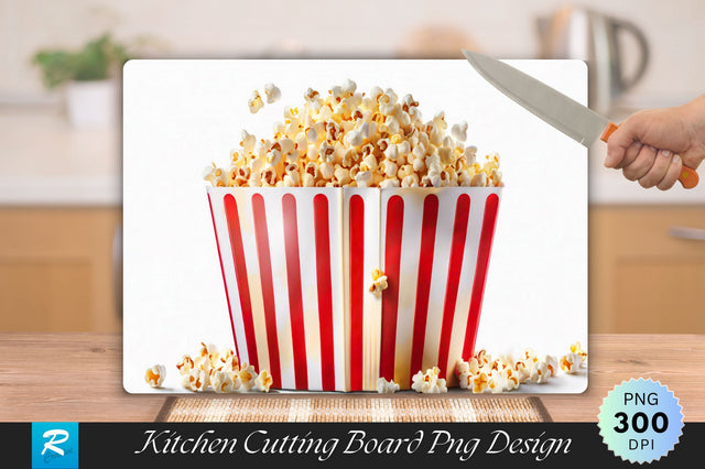 Popcorn Cutting Board Sublimation Regulrcrative 