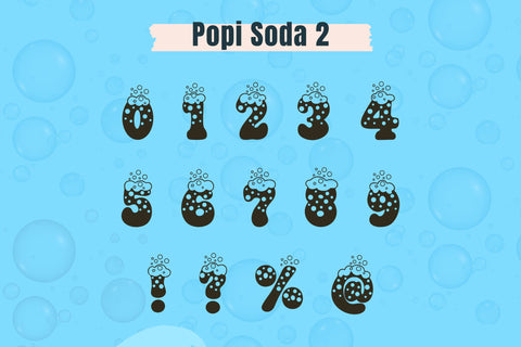 Popi Soda – Playful Fizzy Bubble Font for Party Crafts & Kids Designs Font AnningArts Design 