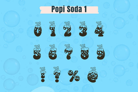 Popi Soda – Playful Fizzy Bubble Font for Party Crafts & Kids Designs Font AnningArts Design 
