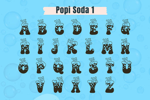Popi Soda – Playful Fizzy Bubble Font for Party Crafts & Kids Designs Font AnningArts Design 