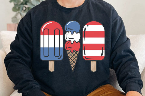 Popsicle American Flag SVG, Patriotic 4th of July Popsicle SVG, American Ice-Cream SVG SVG DesignDestine 