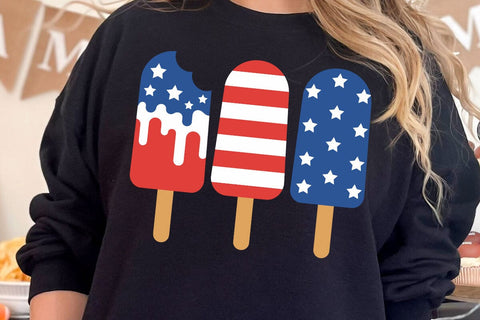 Popsicle American Flag SVG, Patriotic 4th of July Popsicle SVG, American Ice-Cream SVG SVG DesignDestine 