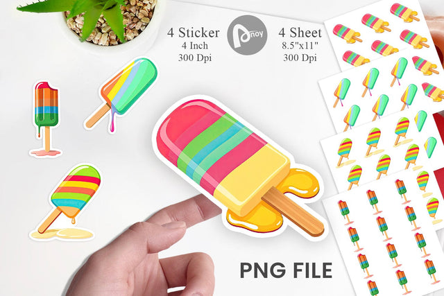 Popsicle Sticker Sublimation artnoy 