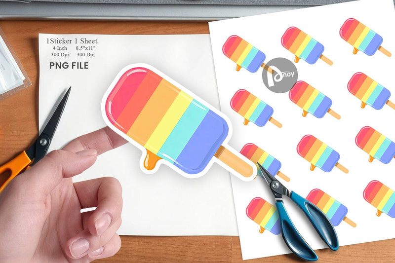Popsicle Sticker Sublimation artnoy 