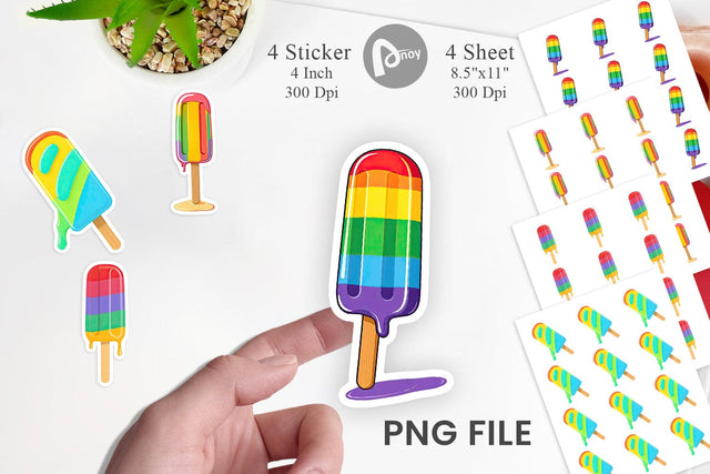 Popsicle Sticker Sublimation artnoy 