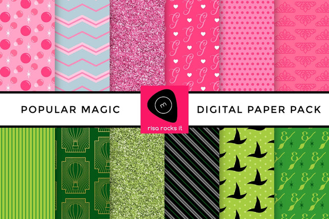 Popular Magic Digital Paper Pack Digital Pattern Risa Rocks It 