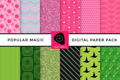 Popular Magic Digital Paper Pack Digital Pattern Risa Rocks It 