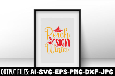 Porch Sign Winter SVG DESIGN SVG Rafiqul20606 
