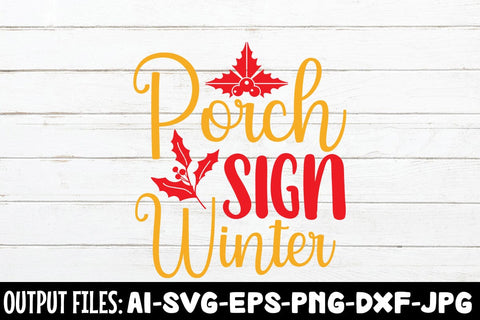 Porch Sign Winter SVG DESIGN SVG Rafiqul20606 