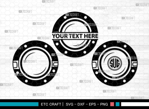 Porthole Monogram, Porthole Silhouette, Porthole SVG, Cruise Svg, Cruise Ship Svg, Vacation Svg, Boat Porthole Svg, Ship Porthole Window Svg, SB00574 SVG ETC Craft 