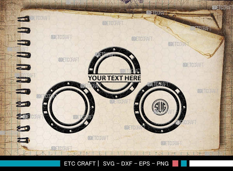 Porthole Monogram, Porthole Silhouette, Porthole SVG, Cruise Svg, Cruise Ship Svg, Vacation Svg, Boat Porthole Svg, Ship Porthole Window Svg, SB00574 SVG ETC Craft 