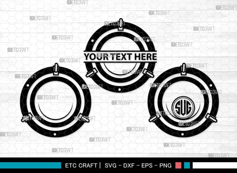 Porthole Monogram, Porthole Silhouette, Porthole SVG, Cruise Svg, Cruise Ship Svg, Vacation Svg, Boat Porthole Svg, Ship Porthole Window Svg, SB00574 SVG ETC Craft 
