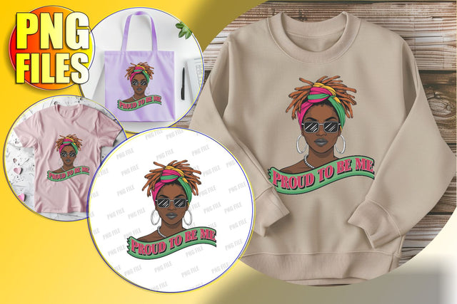 Portrait Afro Woman with Quote Design Sublimation afrosvg 