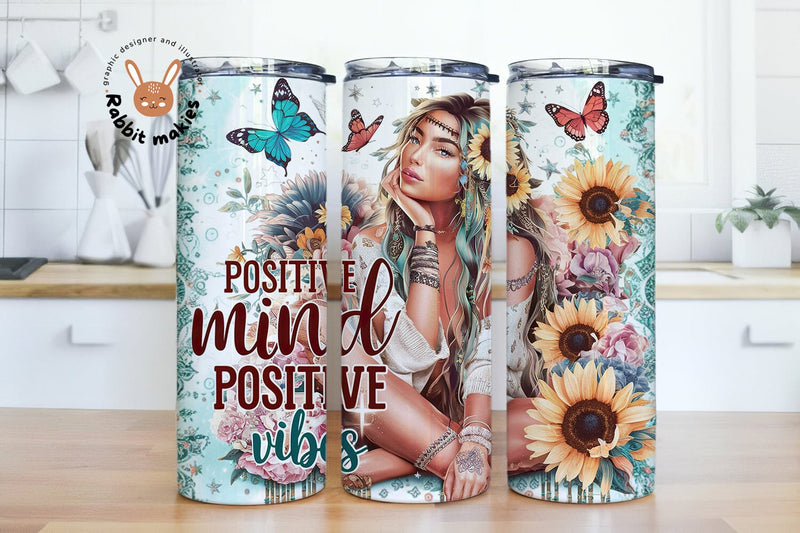 Positive Affirmation Tumbler Designs, Positive Quotes Tumbler, Motivational Tumbler Wrap, Inspirational Tumbler Sublimation Rabbitmakies 