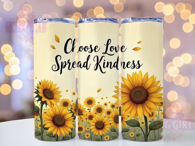 Positive Affirmation Tumbler, Kindness Tumbler Wrap, 20oz Sublimation Design, Inspirational Drinkware, Love and Kindness Tumbler, Seamless Tumbler Wrap, Motivational Tumbler Design Sublimation SvggirlplusArt 