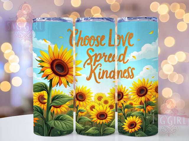 Positive Affirmation Tumbler, Kindness Tumbler Wrap, 20oz Sublimation Design, Inspirational Drinkware, Love and Kindness Tumbler, Seamless Tumbler Wrap, Motivational Tumbler Design Sublimation SvggirlplusArt 