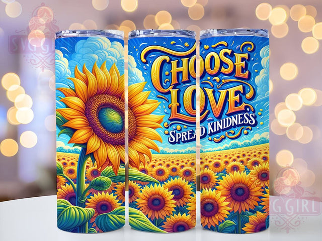 Positive Affirmation Tumbler, Kindness Tumbler Wrap, 20oz Sublimation Design, Inspirational Drinkware, Love and Kindness Tumbler, Seamless Tumbler Wrap, Motivational Tumbler Design Sublimation SvggirlplusArt 
