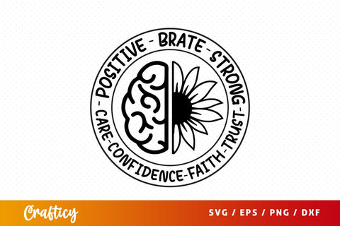 Positive brate strong care confidence faith trust SVG Design SVG Designangry 