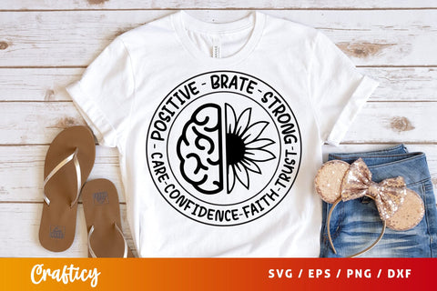 Positive brate strong care confidence faith trust SVG Design SVG Designangry 