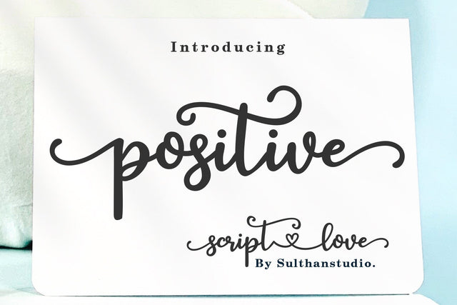 Positive Font Sulthan studio 