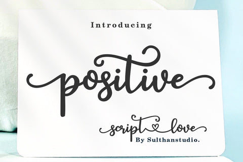 Positive Font Sulthan studio 