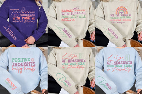 Positive mind Sleeve SVG Bundle SVG Designangry 