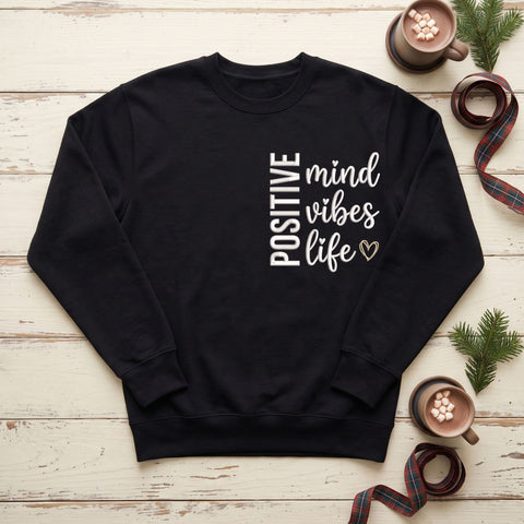 Positive Mind Vibes Life Embroidery Design – Inspirational Quote Heart Machine Embroidery File Embroidery/Applique DESIGNS PatternFeed8 