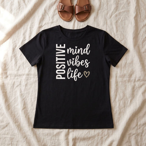 Positive Mind Vibes Life Embroidery Design – Inspirational Quote Heart Machine Embroidery File Embroidery/Applique DESIGNS PatternFeed8 