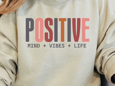 Positive Mind Vibes Life SVG, Mental Health PNG Files SVG DesignDestine 
