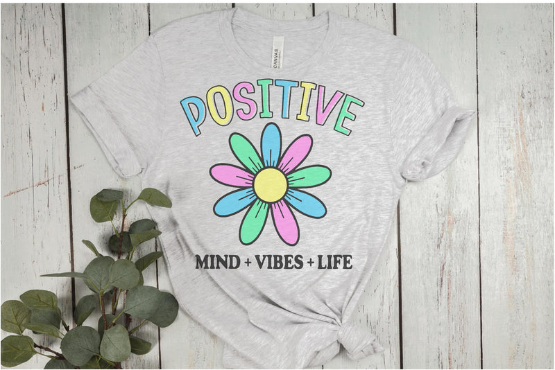 Positive Mind Vibes Life SVG PNG DXF EPS Cut File - Cricut & Silhouett ...