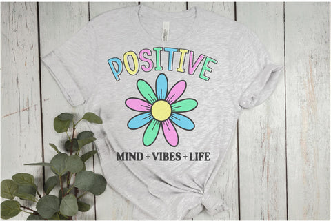 Positive Mind Vibes Life SVG PNG DXF EPS Cut File - Cricut & Silhouette Design SVG Silhouette School Blog Design Shop 