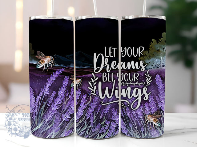 Positive Quote 20oz Skinny Tumbler, Purple Lavender Tumbler Png, Straight & Tapered Tumbler Wrap, Instant Digital Download Sublimation ToriDesigns 