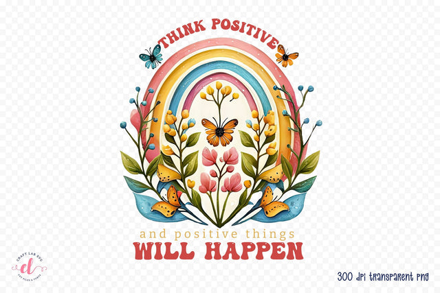 Positive Quote Sublimation Design Sublimation CraftLabSVG 