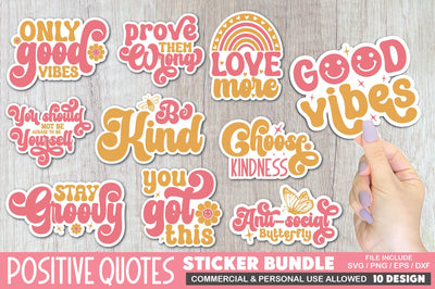 Positive Quotes Sticker Bundle SVG Ariyan 