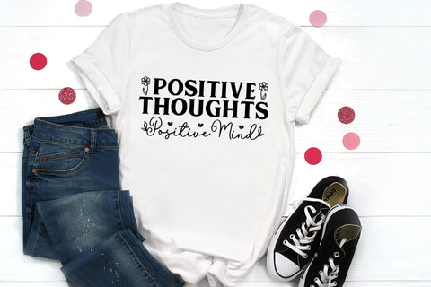 Positive Thoughts Positive Mind SVG Mental Health SVG CraftLabSVG 