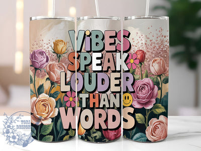 Positive Vibes Mindfulness Tumbler, Motivational Tumbler, Self Care Present, Positive Vibes Design, Mindfulness Gift, Empowerment Tumbler, Wellness Accessories Sublimation ToriDesigns 