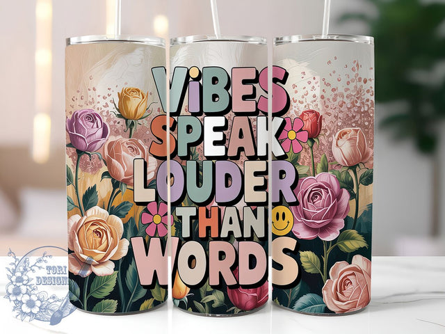 Positive Vibes Mindfulness Tumbler, Motivational Tumbler, Self Care Present, Positive Vibes Design, Mindfulness Gift, Empowerment Tumbler, Wellness Accessories Sublimation ToriDesigns 