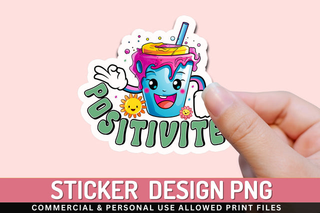 Positivitea Sticker Design Sublimation Regulrcrative 