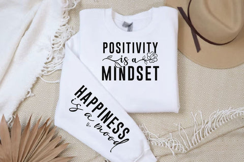 Positivity is a mindset Sleeve SVG Design, Christian Sleeve SVG, Faith SVG Design, Jesus Sleeve SVG SVG Regulrcrative 