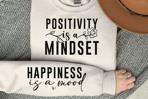 Positivity is a mindset Sleeve SVG Design, Christian Sleeve SVG, Faith SVG Design, Jesus Sleeve SVG SVG Regulrcrative 