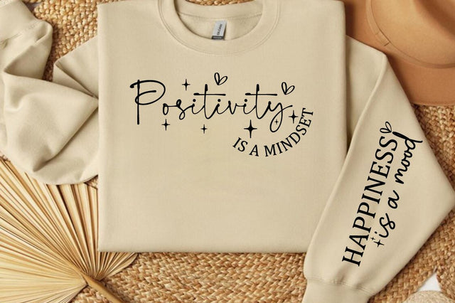 positivity is a mindset Sleeve SVG Design SVG Designangry 