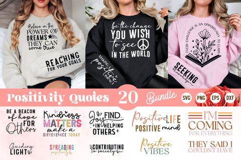 Positivity Quotes Svg Bundle Collection, Motivational Designs, JESUS SVG BUNDLE SVG Regulrcrative 