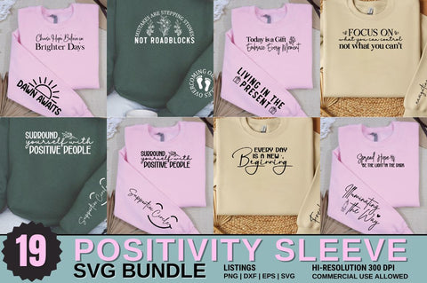 Positivity Sleeve SVG Design Bundle SVG Designangry 
